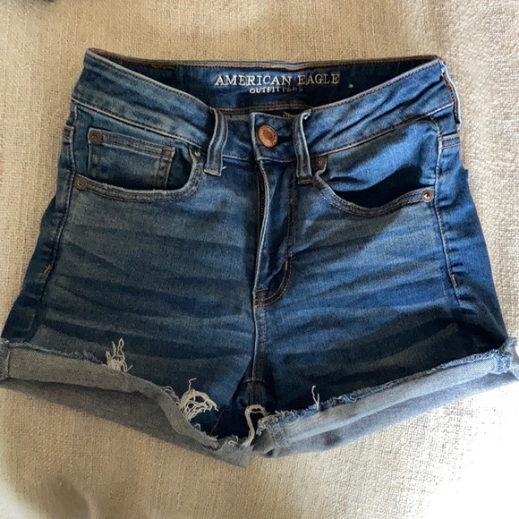 American Eagle Outfitters high-waist Jean shorts - Picture 1 of 4